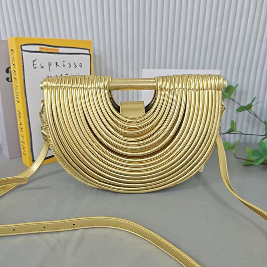 Woven Female Clutch Fashion Personality Trend Senior Handbags