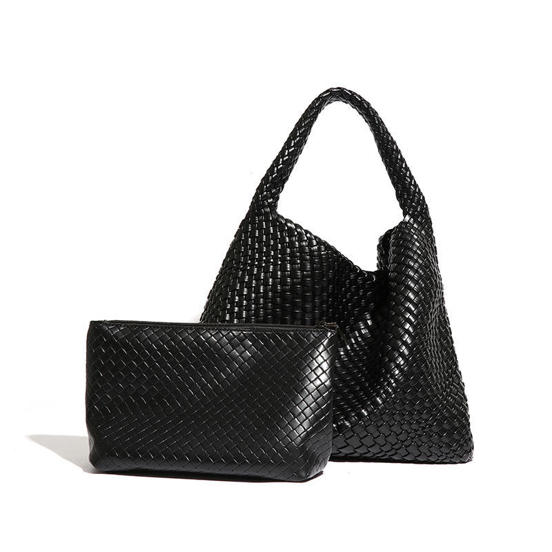 Women's Woven Large Capacity Fashion Versatile Version Handbags