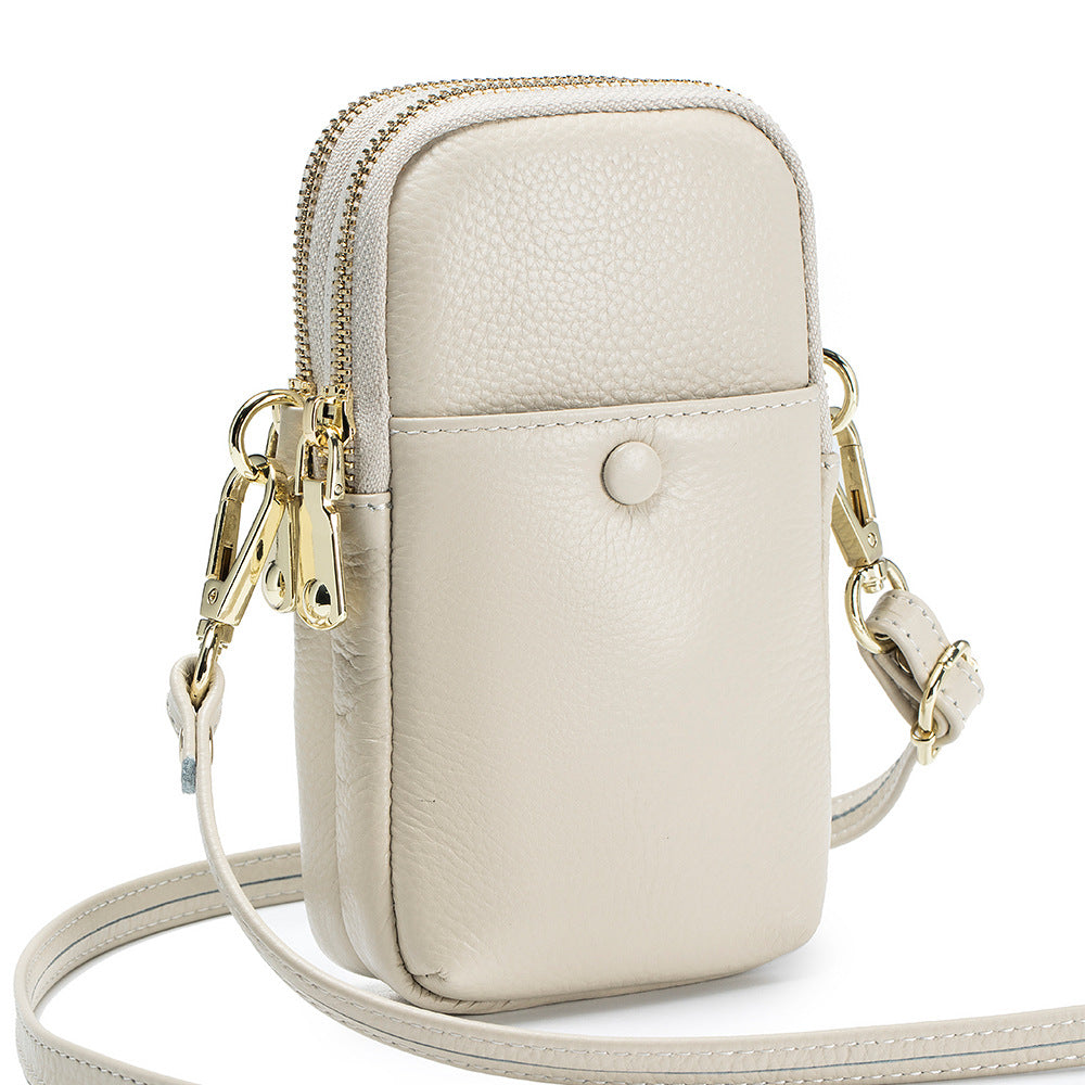 Women's Soft Leather Vertical Genuine Fashion Korean Shoulder Bags