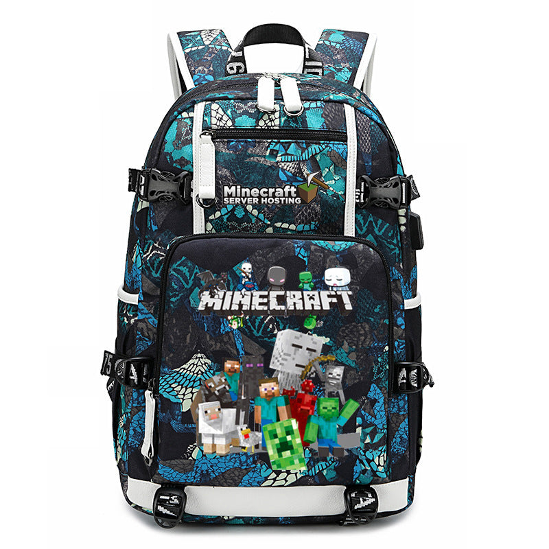 My World Surrounding The Game Printed Backpacks