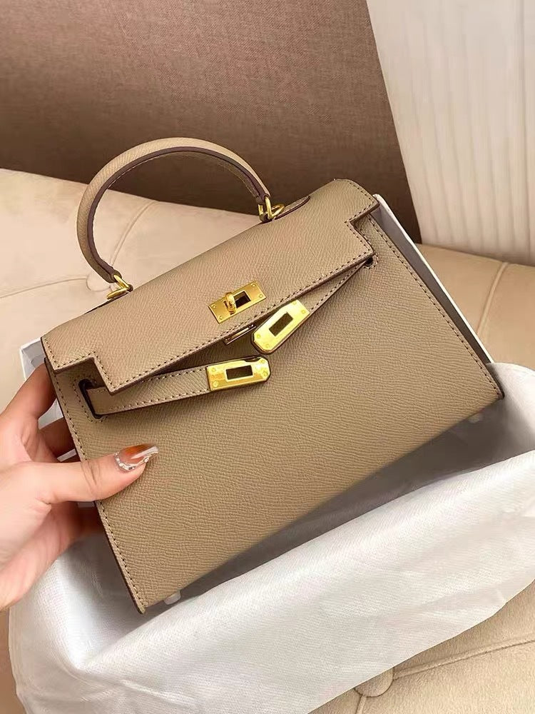 High-grade Genuine Leather Kelly Second Generation Crossbody Bags