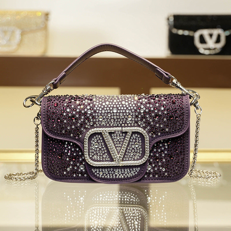 Women's Diamond Fashion High-grade Portable Popular Shoulder Bags
