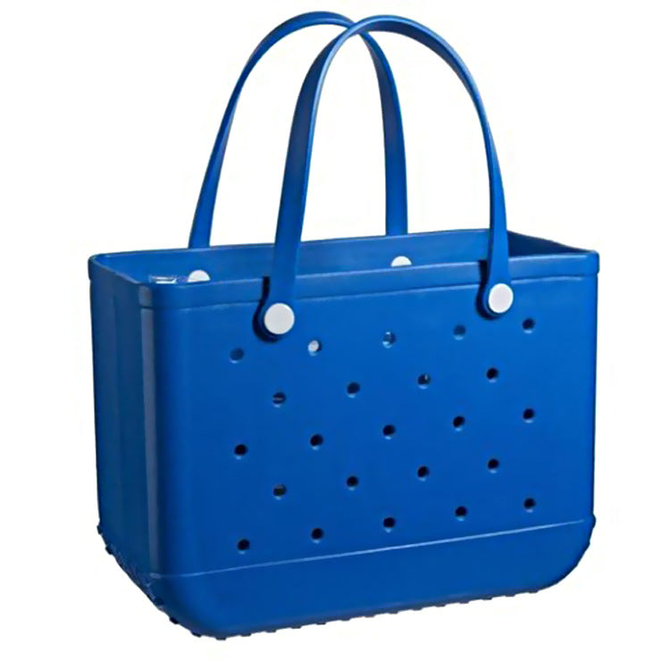 Women's Beach Printed Basket Hole Storage Bags