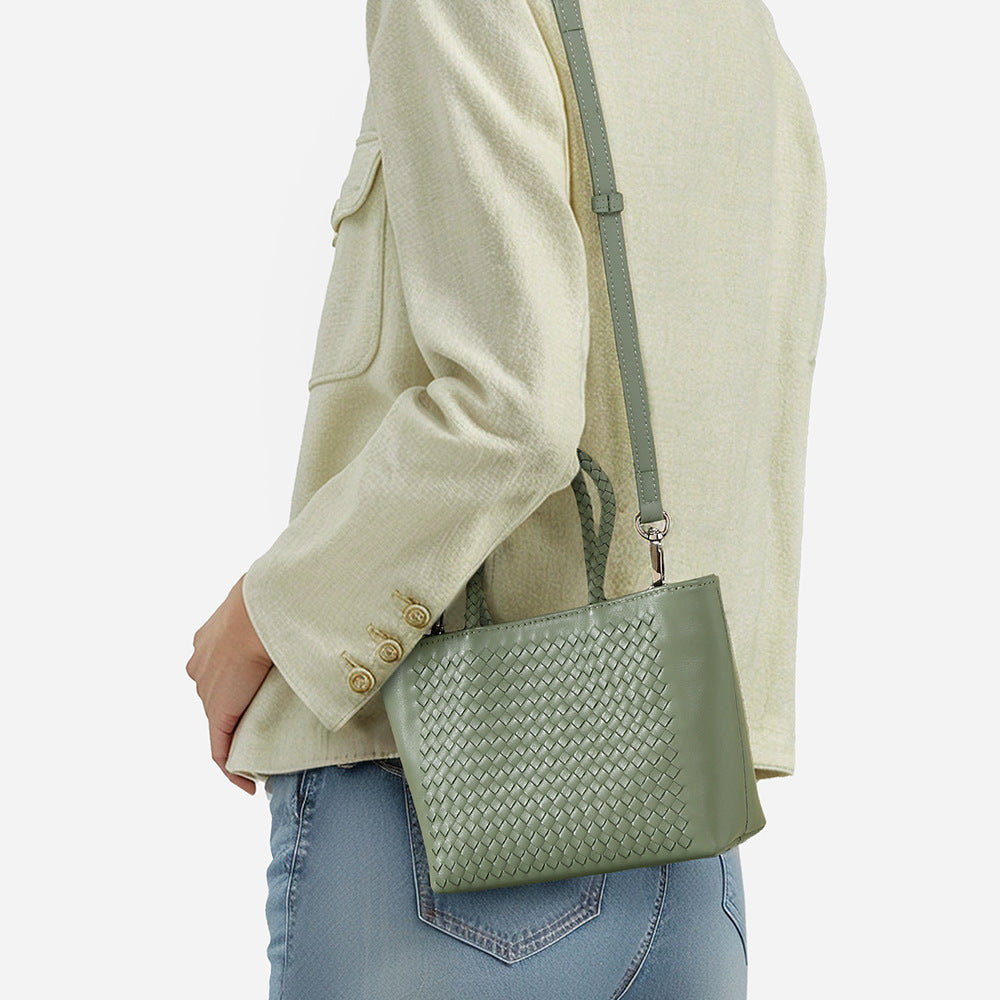 Women's Summer Hand-woven Sheepskin Niche Simple Leather Bags