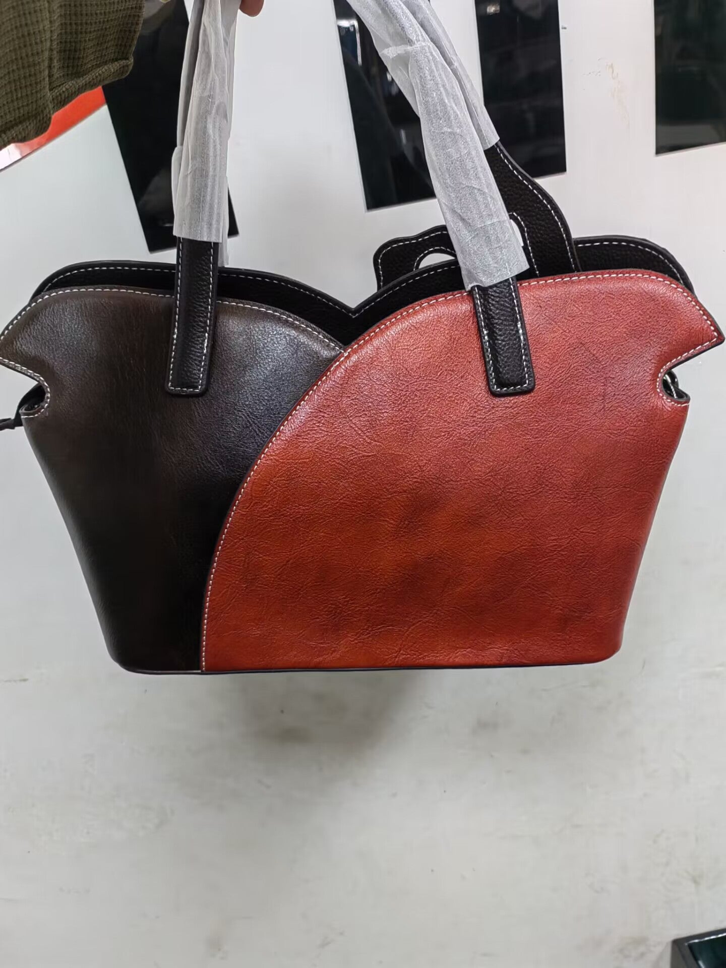 Women's Handmade Genuine Leather Vintage Big Fashion Handbags