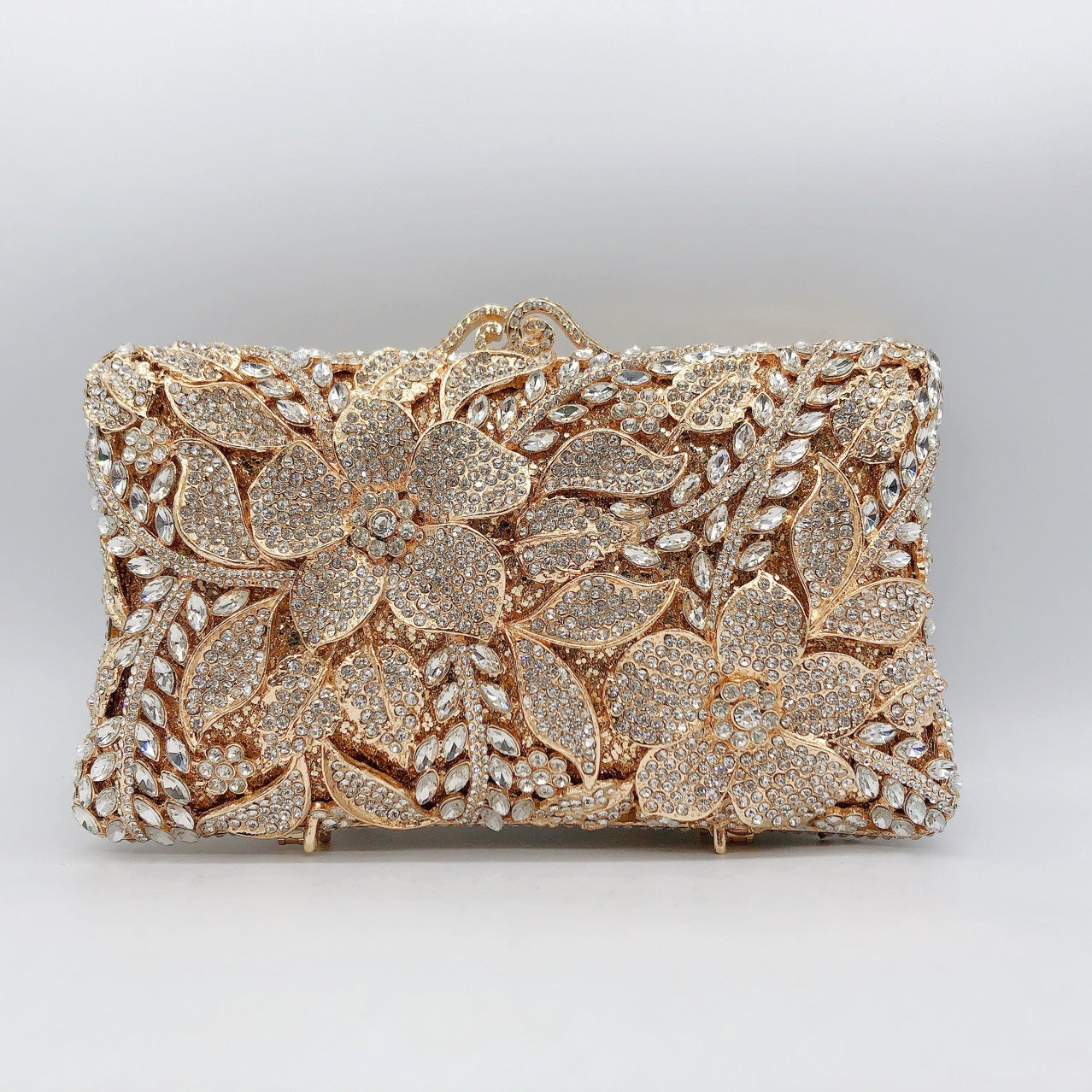 Women's Strictly Selected Flower Diamond Banquet Rhinestone Evening Bags