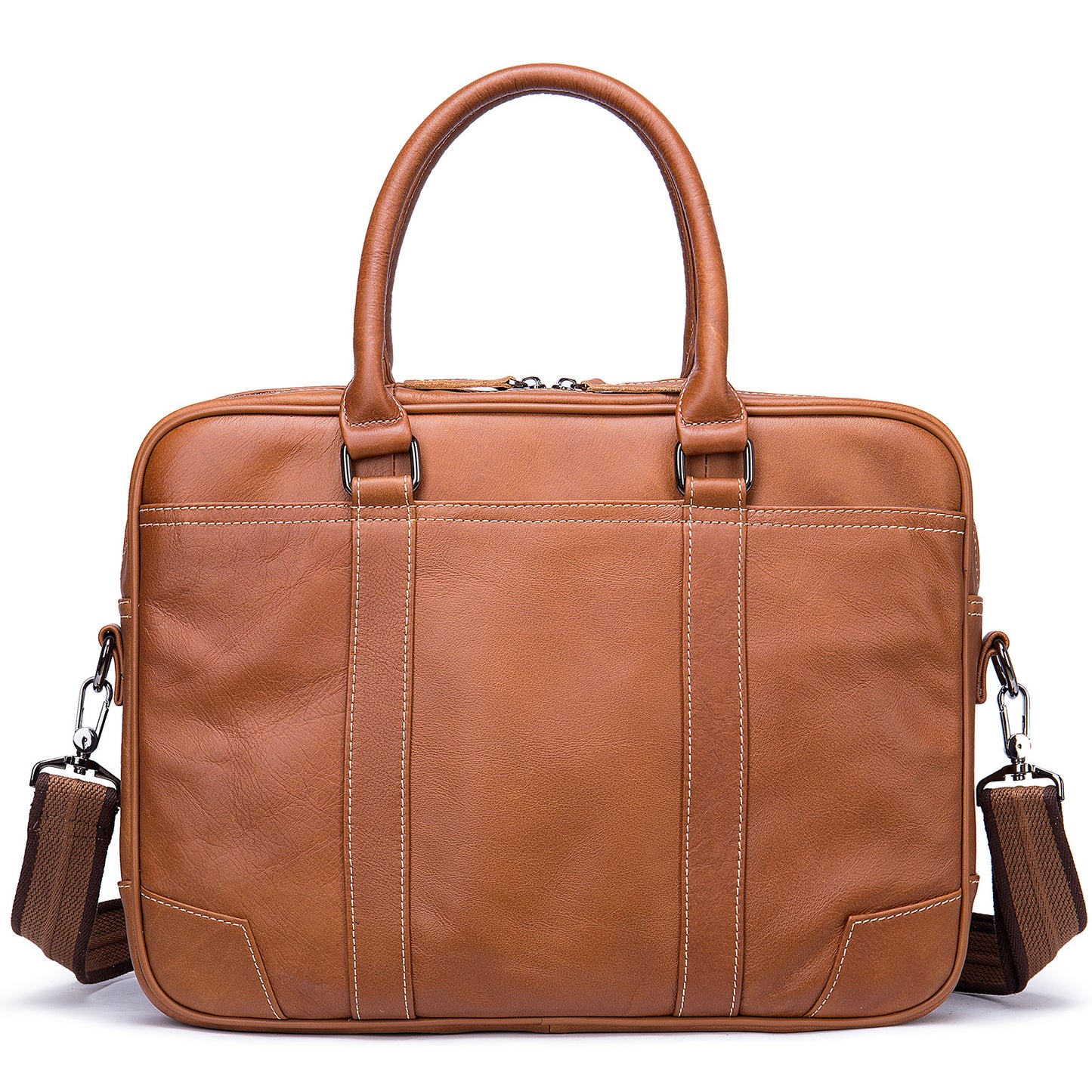 Men's Leather Large Capacity Inch Computer Business Men's Handbags