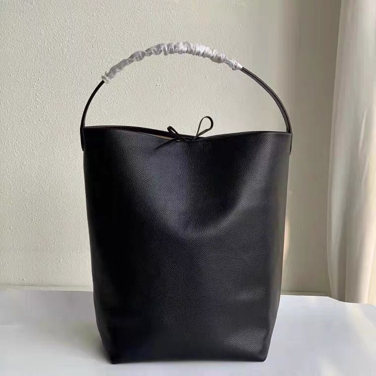 Trendy Simple Large Capacity First Layer Soft Cowhide Bags