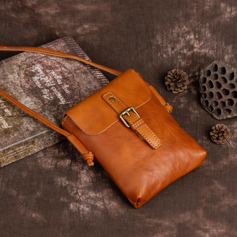 Women's Ancient Hipster Genuine Leather Retro Artistic Crossbody Bags
