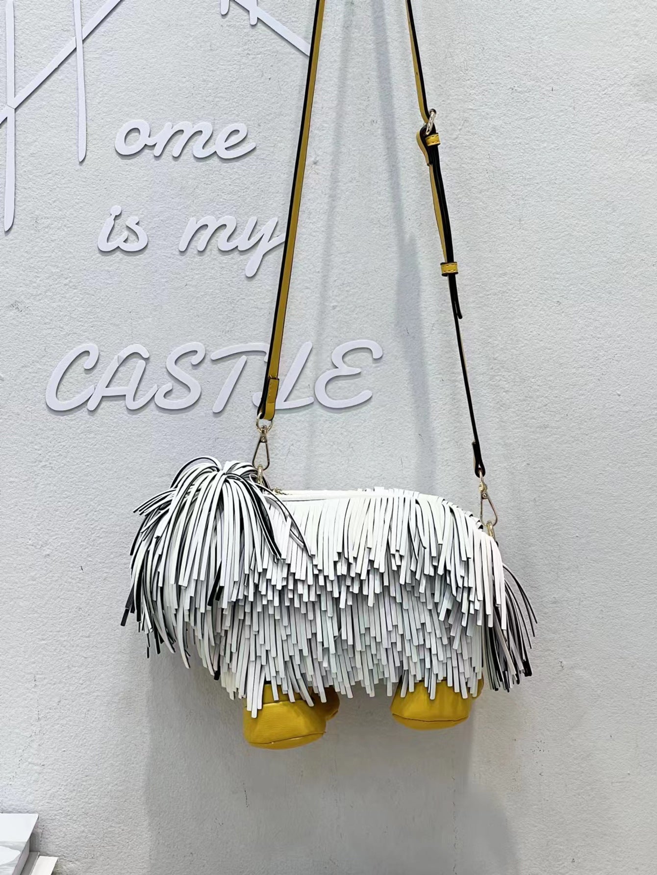 Cute Creative Funny Pine Lion Dog Crossbody Bags