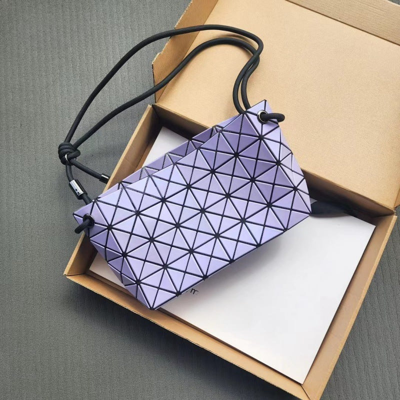 Women's Geometric Rhombus Single Life Box Shoulder Bags