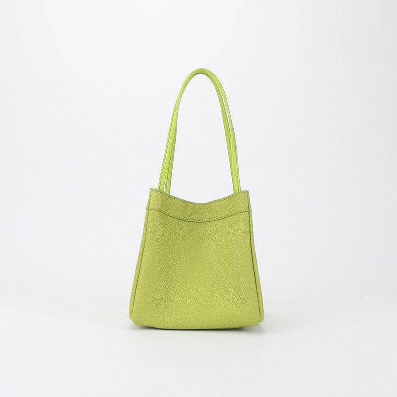 Women's Goat Leather Simple Fashion Genuine Handbags
