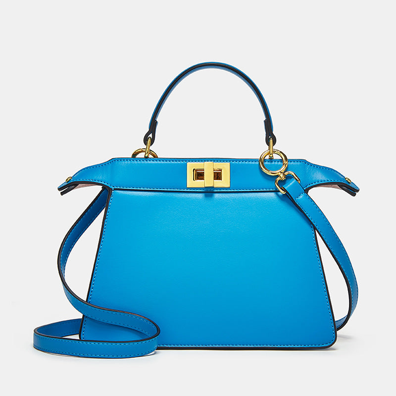 Women's Korean Fashionable Simple Solid Color Kelly Bags