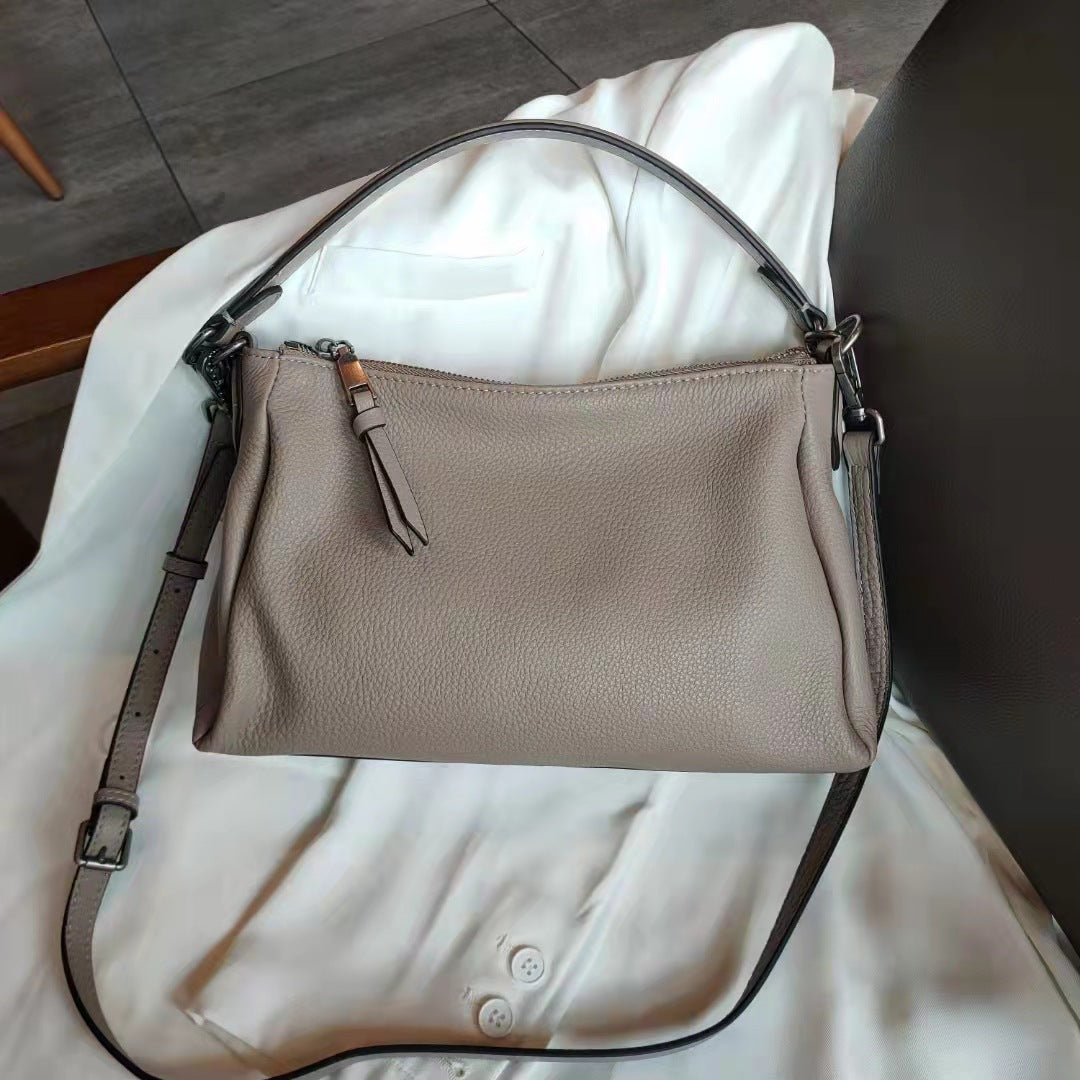 Women's Underarm Soft Leather Large Capacity Simple Shoulder Bags