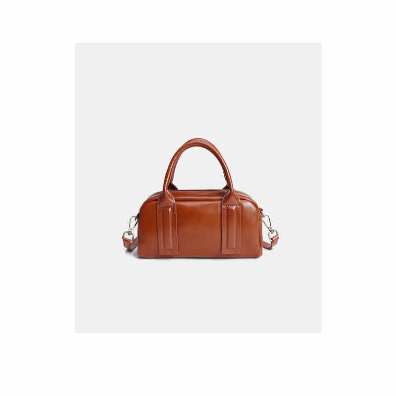 Women's Layer Vegetable Tanning Leather Pillow Trendy Handbags