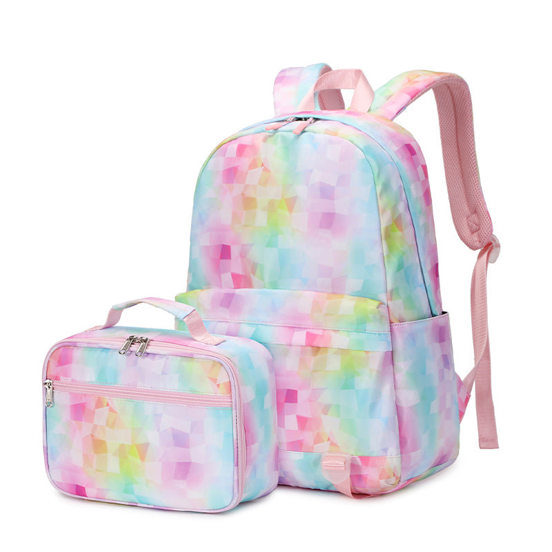 Trendy Two-piece Set Female High Printing Backpacks