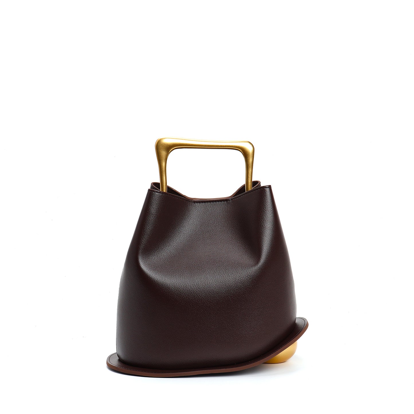 Women's Cowhide Leather Advanced Commuter Vegetable Basket Shoulder Bags