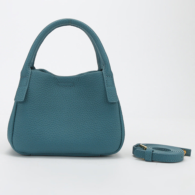 Leather Vegetable Basket Niche High-grade Fashion Bags