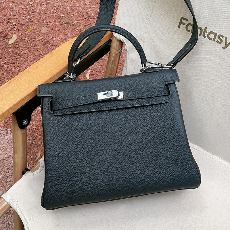 Gold Sier Second Generation Kelly Genuine Leather Fashion High-grade Handbags