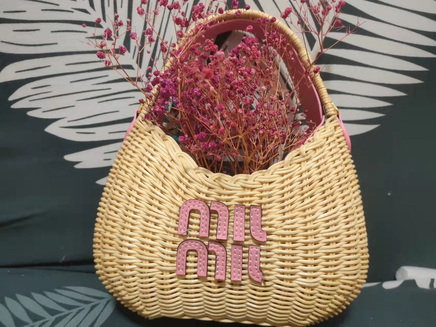 Home Rattan Weave Primary Color Hand-woven Handbags