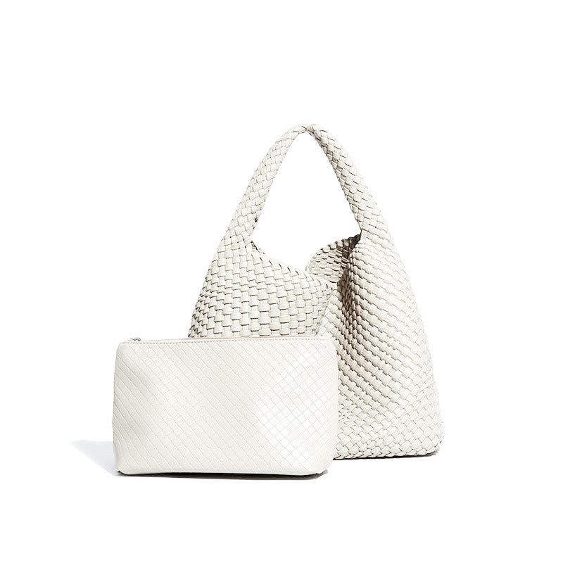 Women's Woven Large Capacity Fashion Versatile Version Handbags