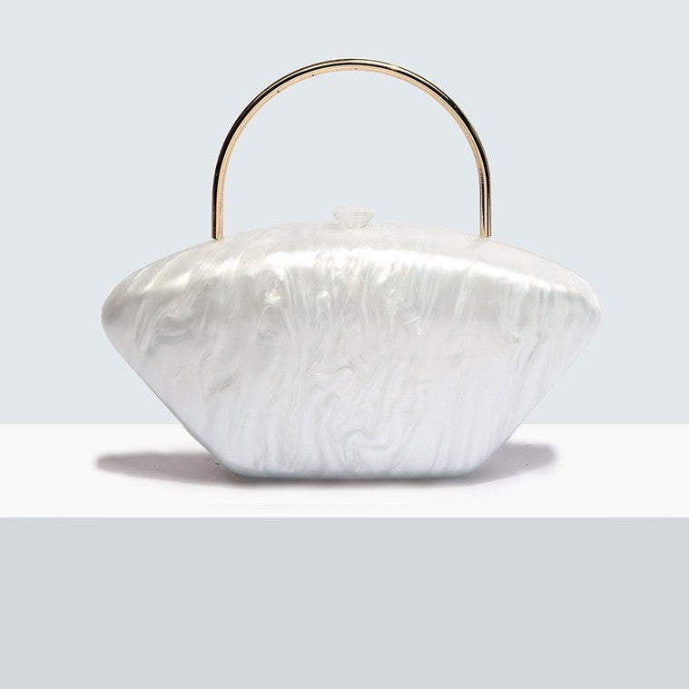 Women's Dinner Oval Shell Goose Egg Acrylic Handbags