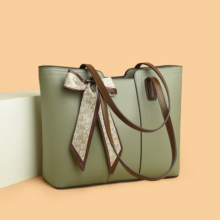 Women's Fashion High-grade Litchi Pattern Fashionable Simple Handbags