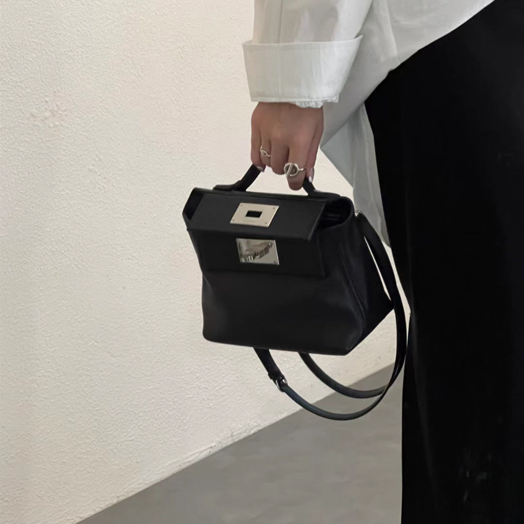 Leather Kelly Single Dumpling Double Large Handbags