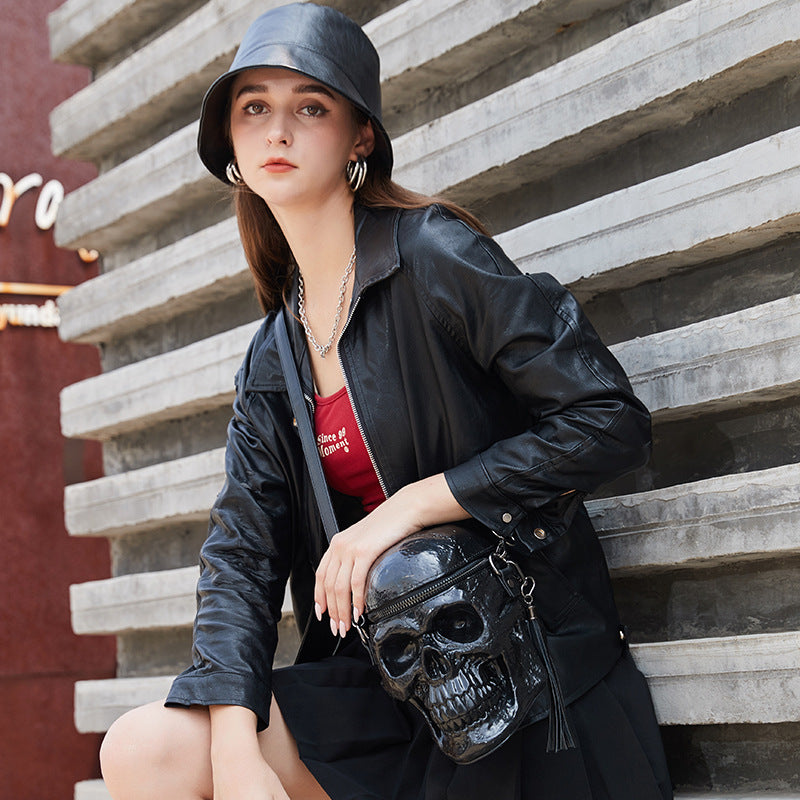 Women's & Men's & Skull Halloween Essential Decoration Crossbody Bags