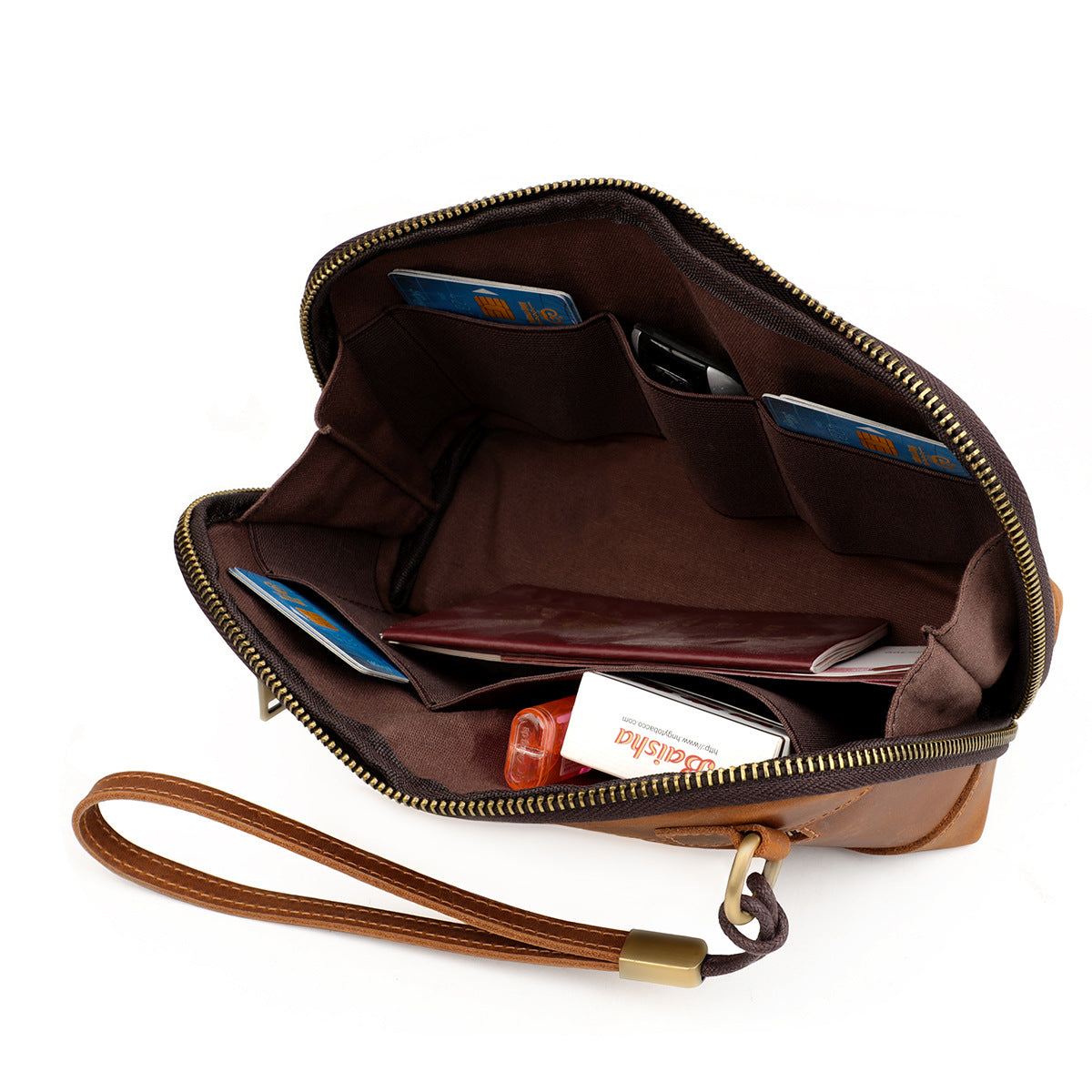 Men's Clutch Mobile Data Cable Headset Storage Men's Handbags