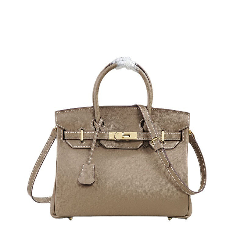 Women's Trendy Plaid Genuine Leather Cross Pattern Crossbody Bags