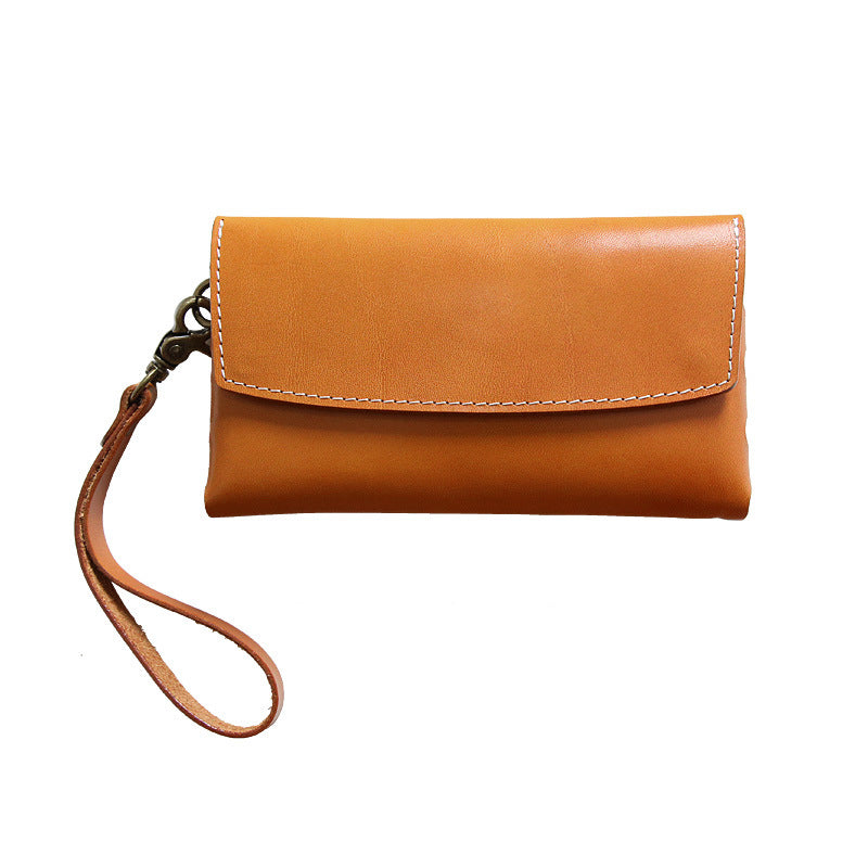 Men's Clutch Long Genuine Leather Large Capacity Mobile Men's Wallets