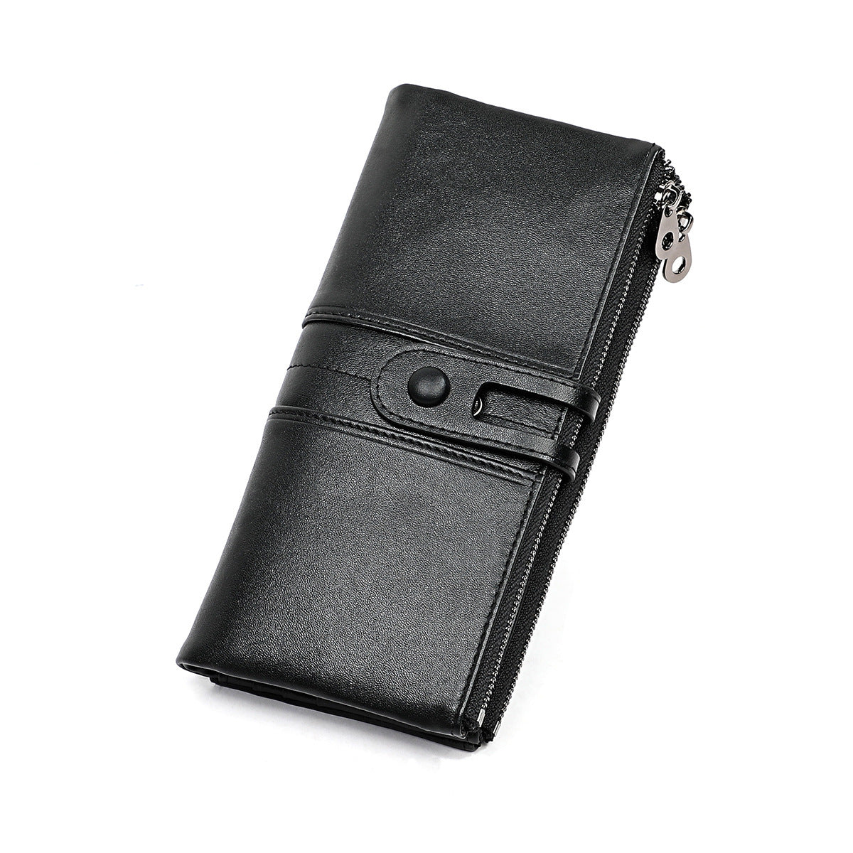 Women's Genuine Leather Solid Color High-grade Cowhide Ladies Wallets
