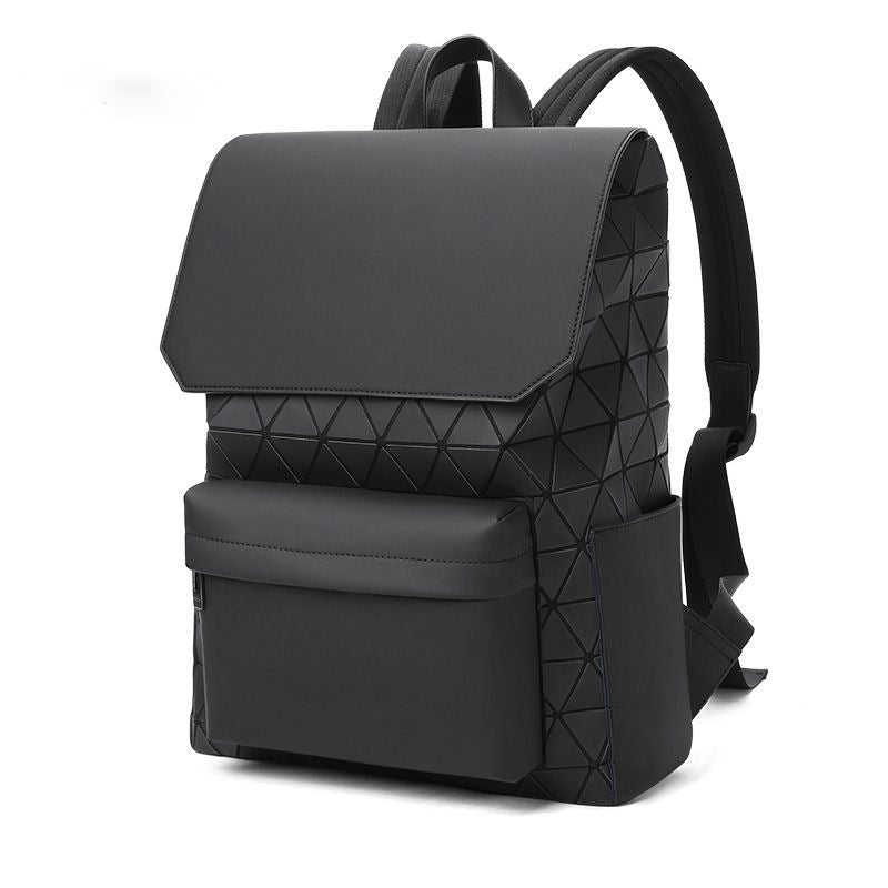 Men's Fashion Geometric Rhombus Commuter Computer Backpacks