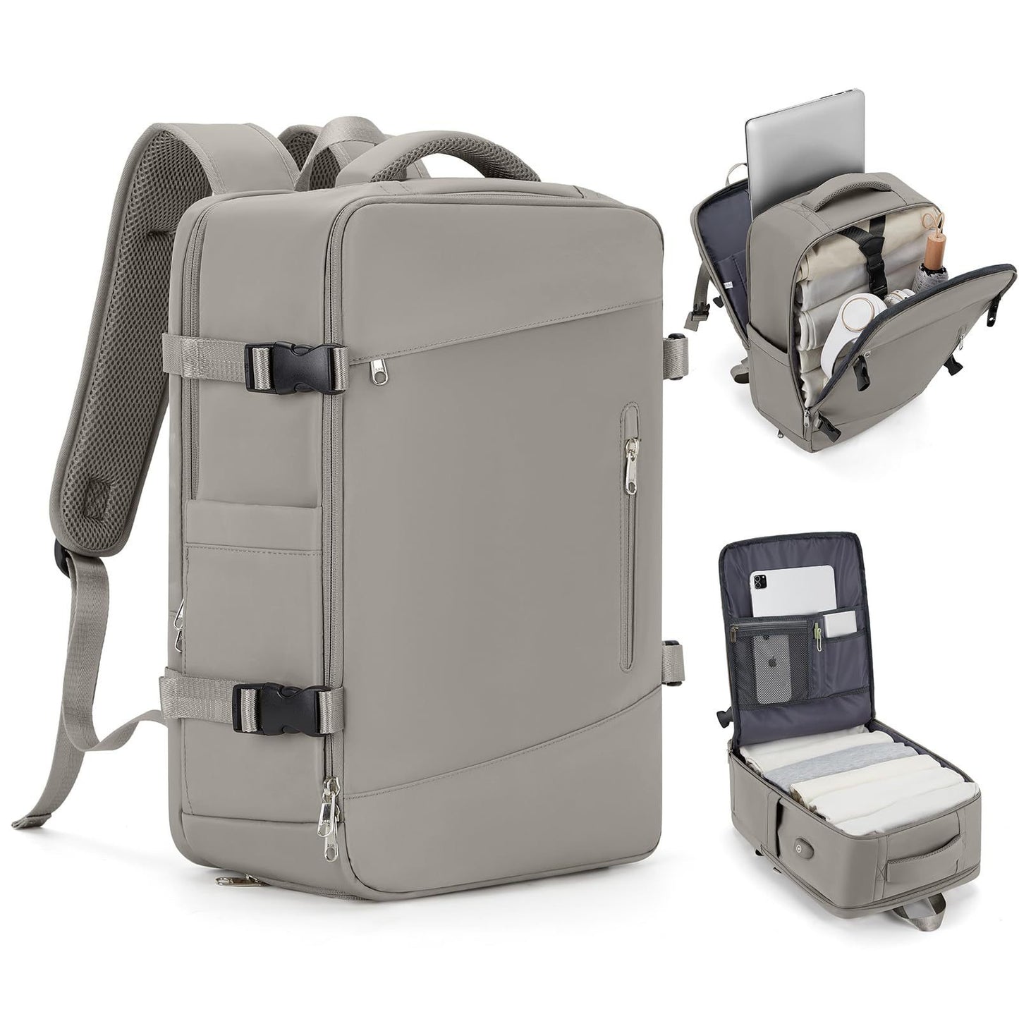 Women's Versatile Durable Large Capacity Expansion Backpacks