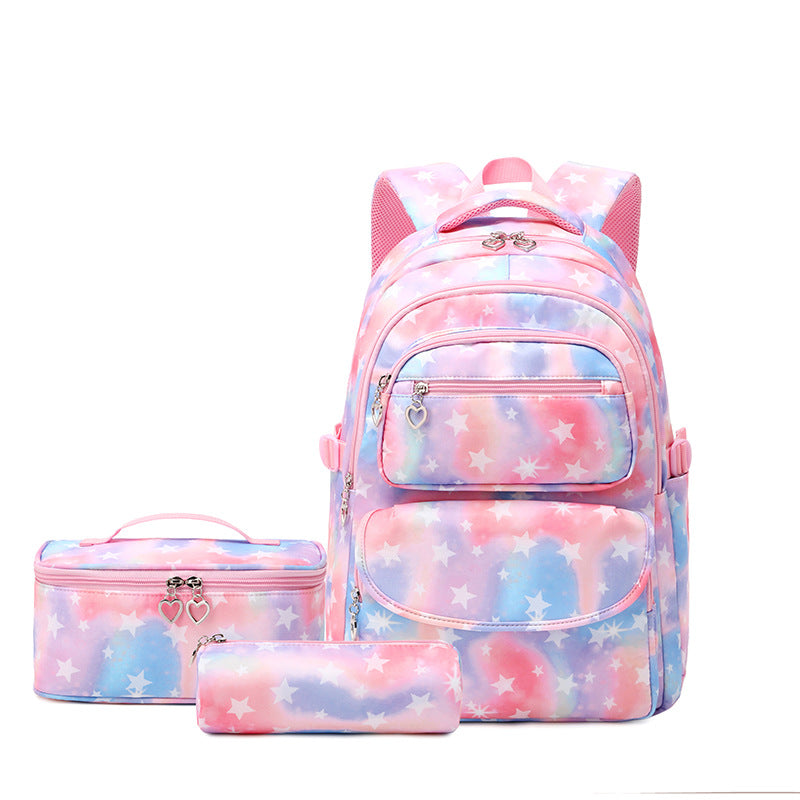 Versatile Schoolgirl Printing Waterproof Cute Lunch Backpacks