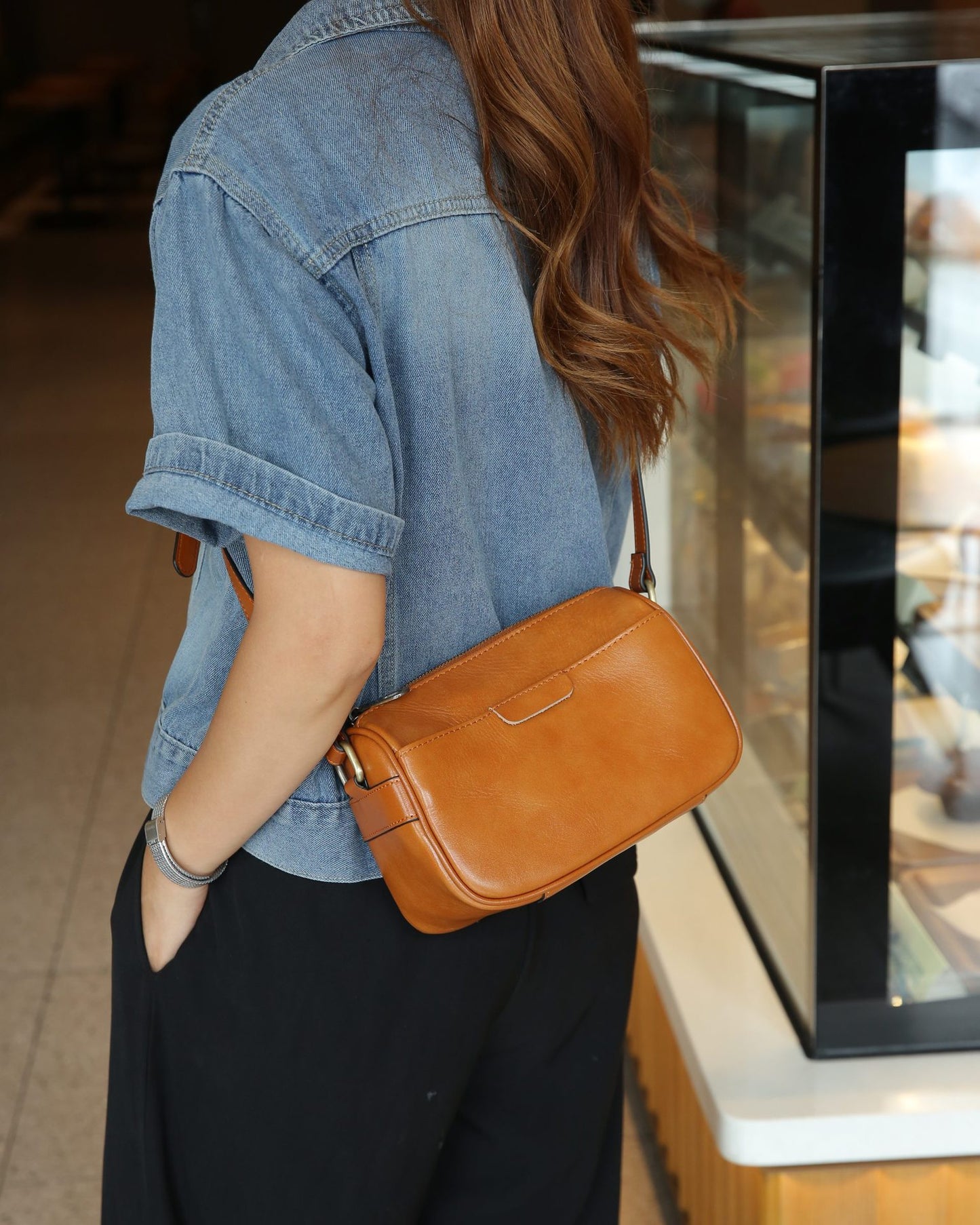 Tanning Leather Summer Genuine Niche Mild Shoulder Bags