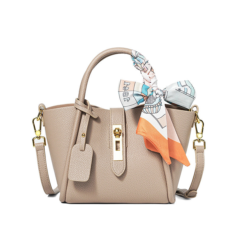 Women's High-grade Cowhide Genuine Leather Vegetable Basket Bags