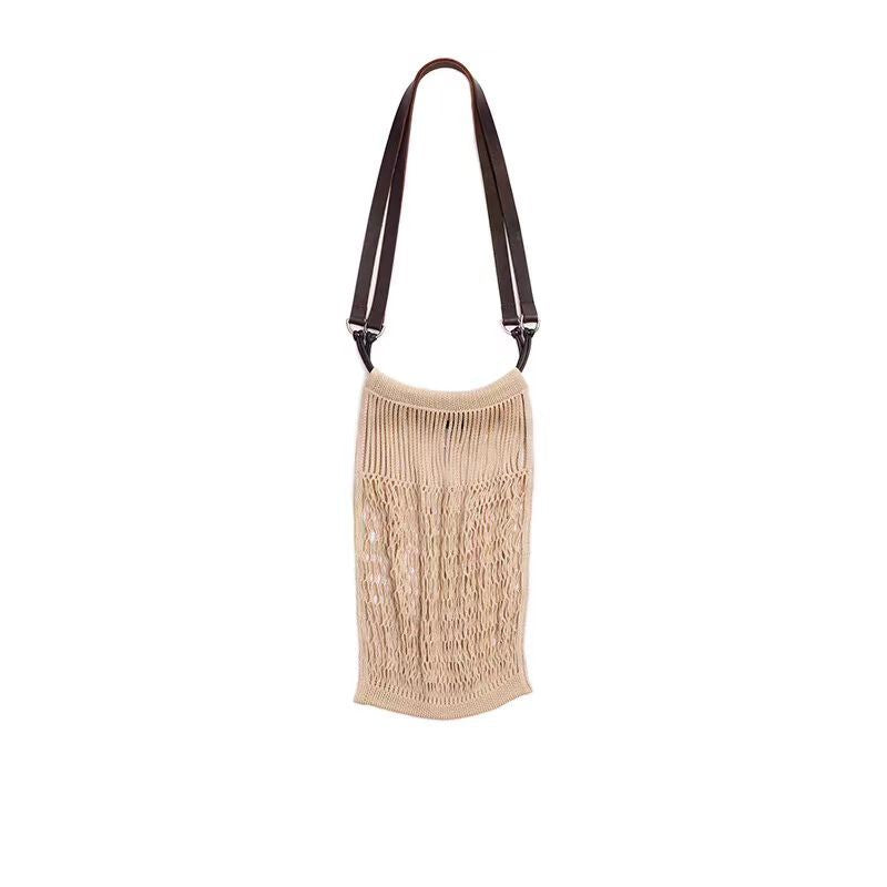 Women's Design Simple Fabric Mesh Shopping Fashion Crossbody Bags