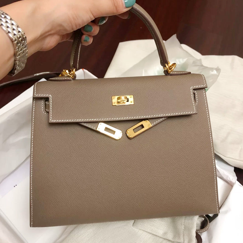 Women's Fashion Chicken Yellow Leather Kelly Bridal Shoulder Bags
