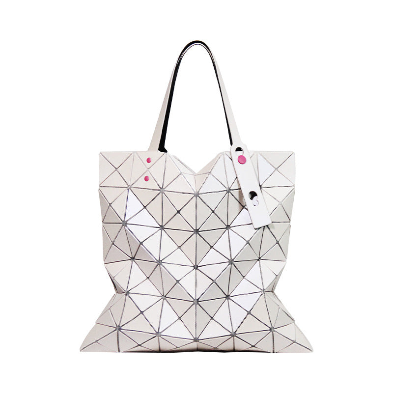 Women's Geometric Rhombus Color Nail Frosted Portable Handbags