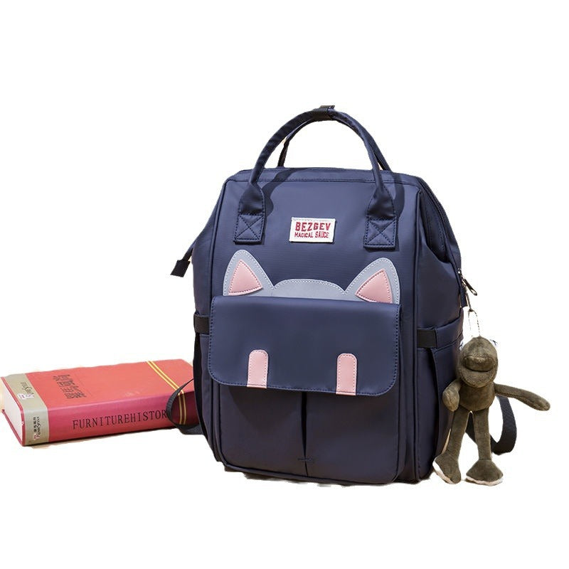 Large Capacity Simple Waterproof Cute Junior High Backpacks