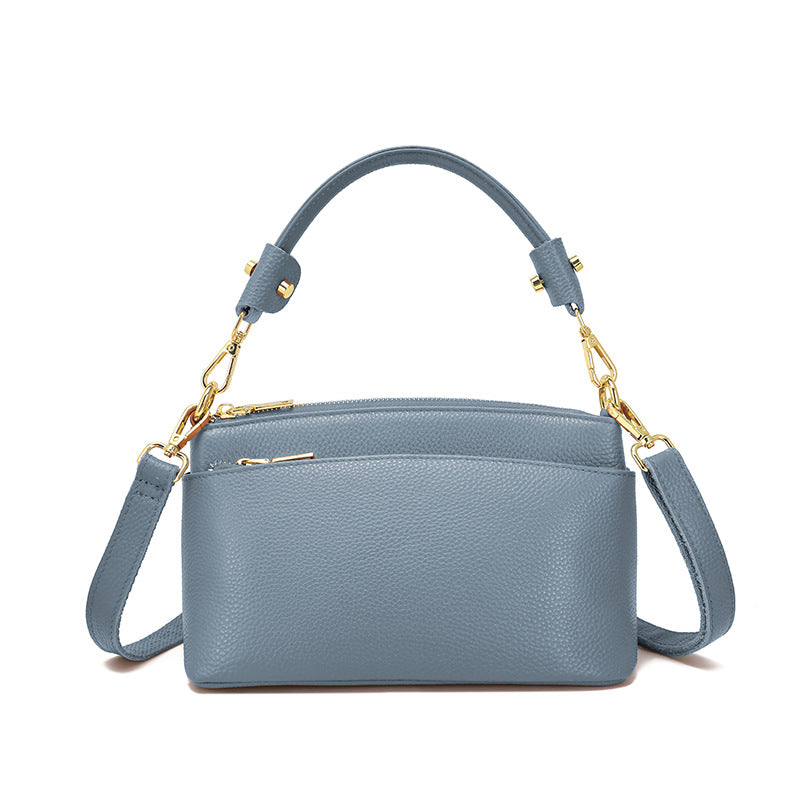 Women's Genuine Leather Commute Design Advanced Texture Shoulder Bags
