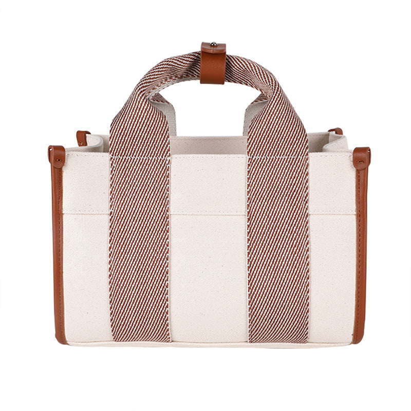 Women's Fashionable High-grade Korean Style Simple Canvas Handbags