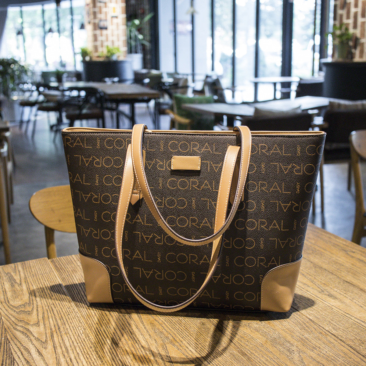 Women's Large Capacity Fashion Contrast Color Big Bags