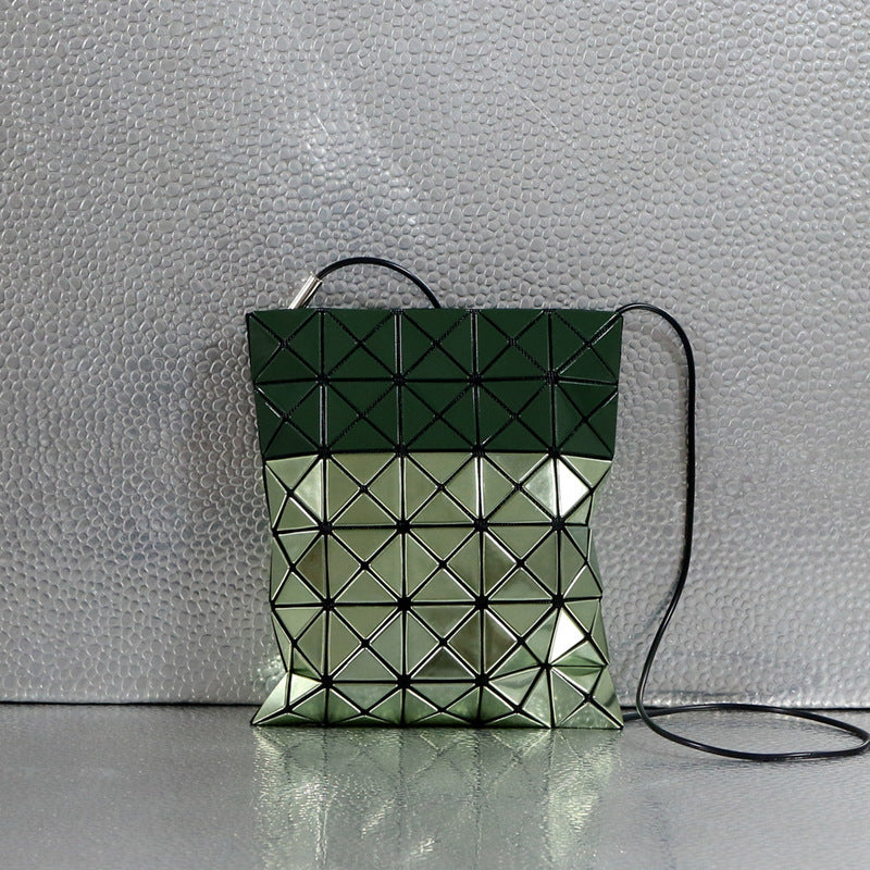 Women's Wire Geometric Rhombus Color Matching Triangle Life Crossbody Bags