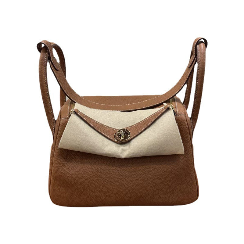 Women's Handmade Cowhide Lindy Doctor Medical Box Crossbody Bags
