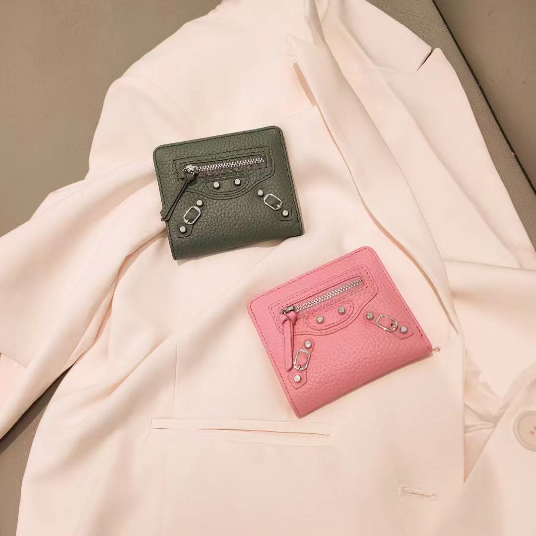 Women's Trend Short Thin Soft Leather Clamp Ladies Wallets