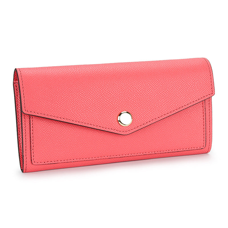 Women's Print Long Fashion Color Contrast Clutch Ladies Wallets