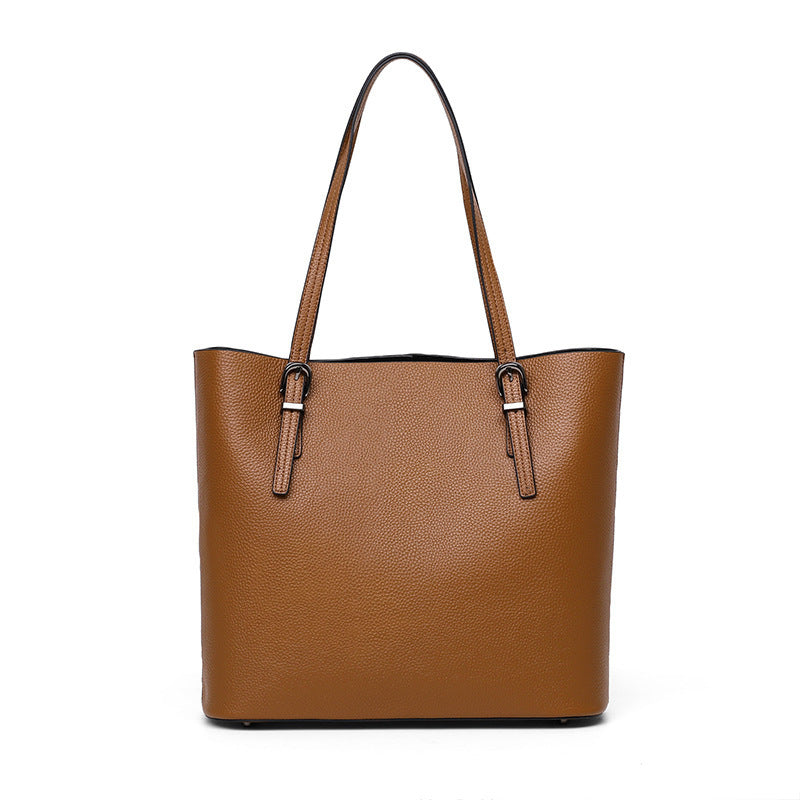 Women's Genuine Leather Female Fashion Design Commuter Shoulder Bags